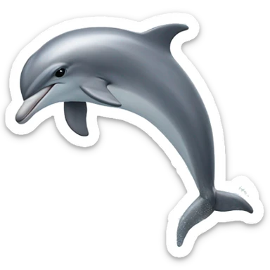 Dolphin jumping out of the ocean sticker