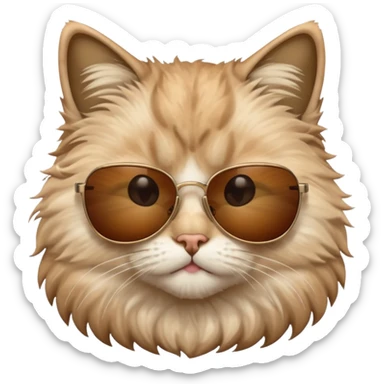 Cat wearing sunglasses mashallah 🥰 sticker