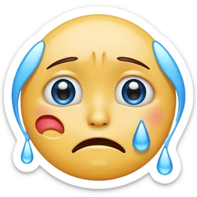 Sad What the hell emoji  sticker