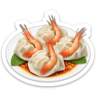 shrimp dumplings sticker