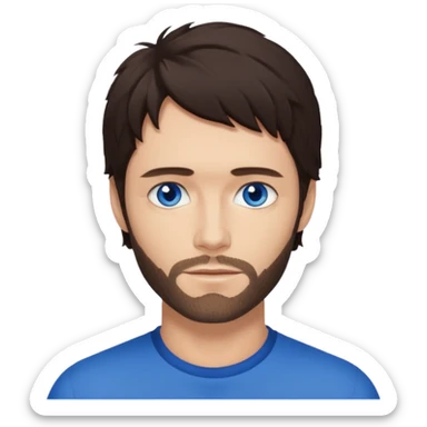  Howard Donald with dark brown hair, blue eyes sticker