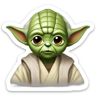 Yoda with bred sticker