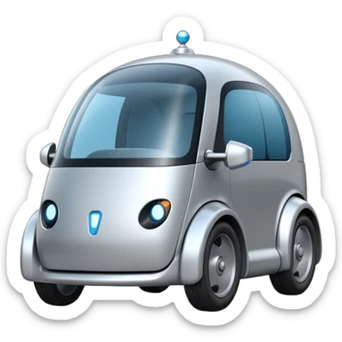future delivery car robot sticker