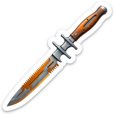 rusted knife  sticker