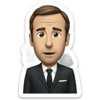 macron smoke sticker