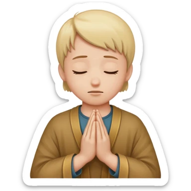 Crossing yourself sticker