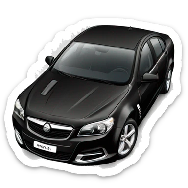 Holden commodore black sticker