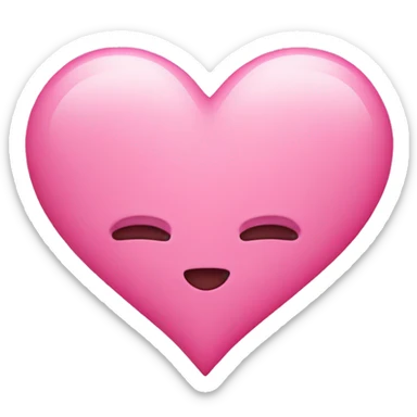 pink heart sticker