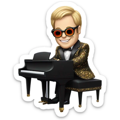 Elton John sticker