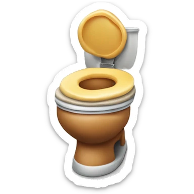 Skibidi toilet gyat ohio burger  sticker