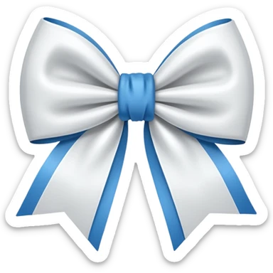 White Bow￼ sticker