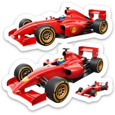 formula 1 red sticker