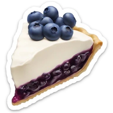 Blueberry cream pie  sticker