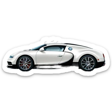 Bugatti car sticker