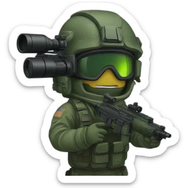 Ground panoramic night vision gear sticker