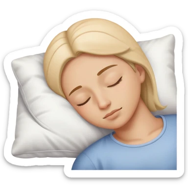 una persona durmiendo  sticker