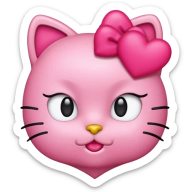 Hello kitty baddie emoji sticker