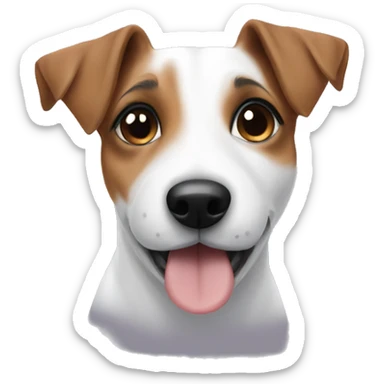 The sweetest puppy jack russell terrier sticker