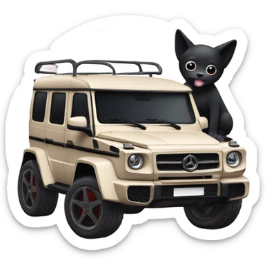 kuromi with a g wagon sticker