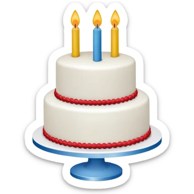 Softball birthday cake sticker