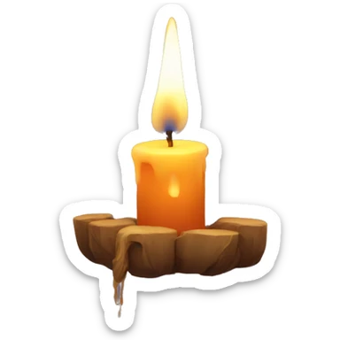 Candle spell sticker
