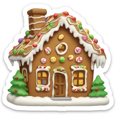 cute gingerbread house  sticker