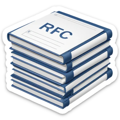 Requests for Comments with "RFC" letter on it sticker