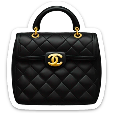 black chanel bag  sticker
