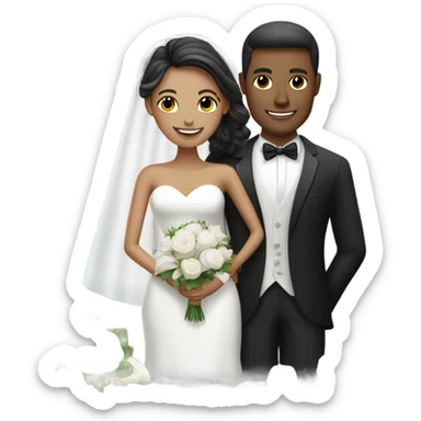 Wedding news sticker