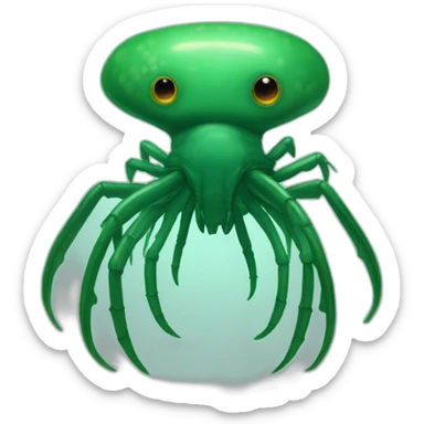 rift-scuttler-crustacean-emeraldgreen sticker