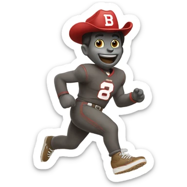Smokey stepping on buckeye sticker