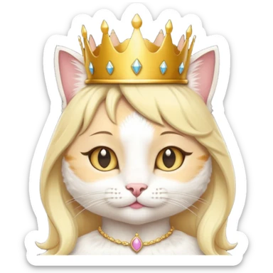 A pretty cat princess sticker