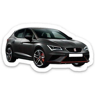 Seat Cupra noir sticker