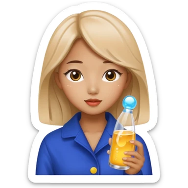 fashionably grily, designer, korean, bubbly sticker