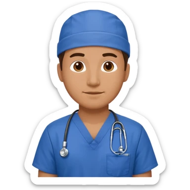 fisioterapia hombre de azul sticker