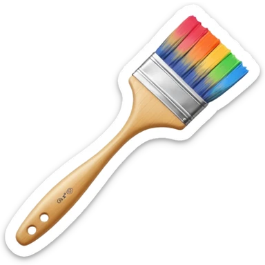Paint brush emoji sticker