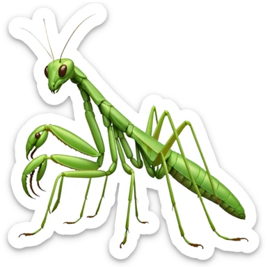 Praying mantis emoji sticker