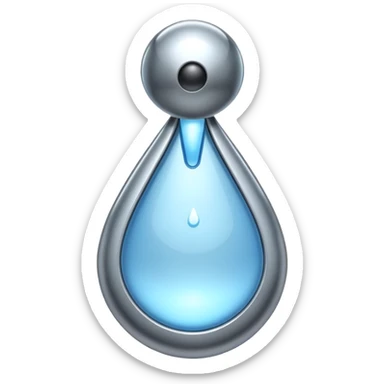 water Drop robot sticker