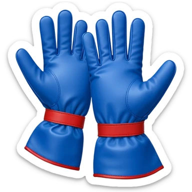 One Hand glove in blue (#00A3E0) and red (#F9423A)  sticker