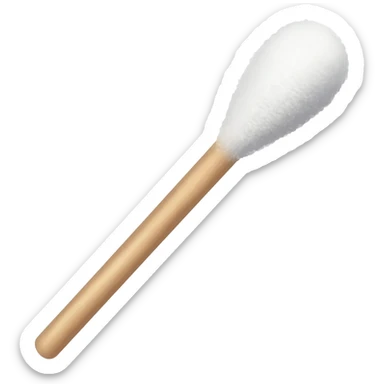 Cotton bud sticker