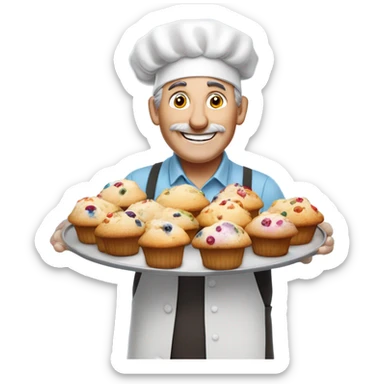 Muffin man sticker