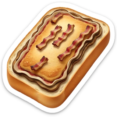 Bacon, mushroom sourdough sticker