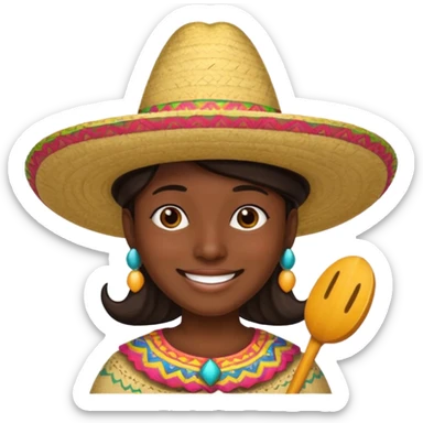 make them darker mexicans with sombreros sticker