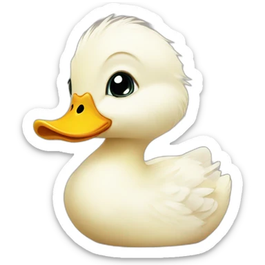 Baby duck sticker
