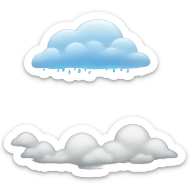 rain and thunder  sticker