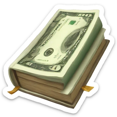 book about money  sticker