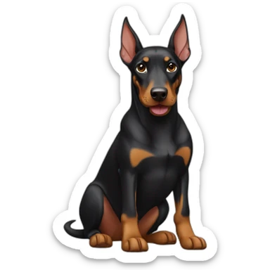 isabella doberman sticker