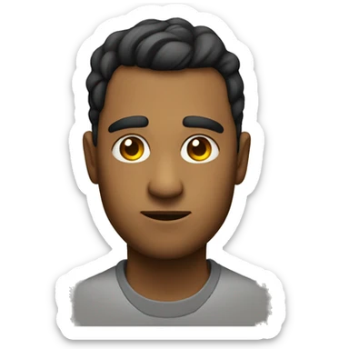 Emoji side eyeing sticker