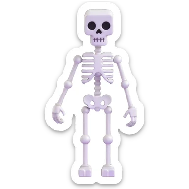 Minecraft skeleton sticker