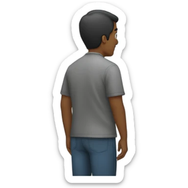 person-looking-over-his-back-shoulder sticker